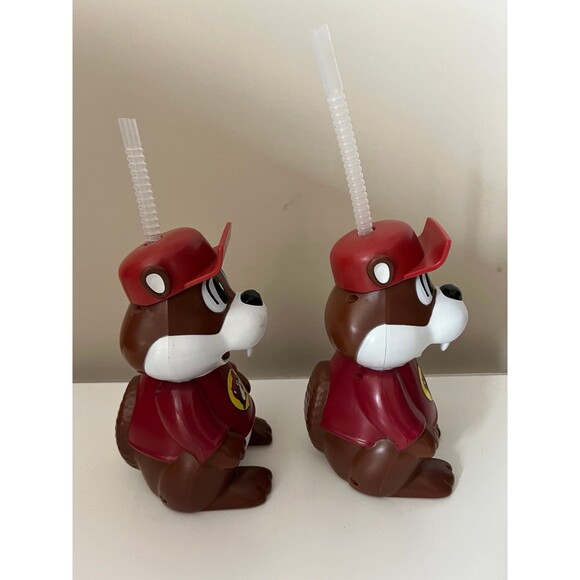 Buc-ee's Beaver 3D Sipper Drink Tumbler Cups Mugs Drinkware with Straw Buckys - Picture 2 of 5